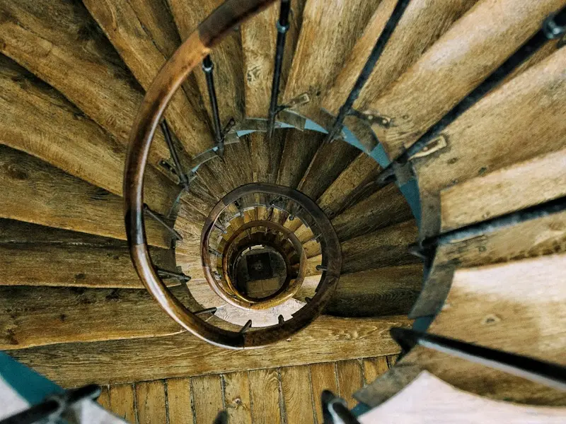 Monochromatic Brutalist concrete building exterior